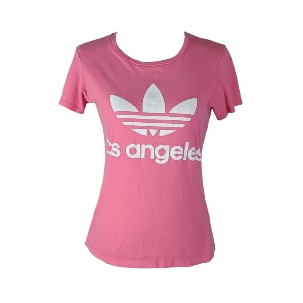 Vintage Adidas Los Angeles Distressed Logo Tee, M